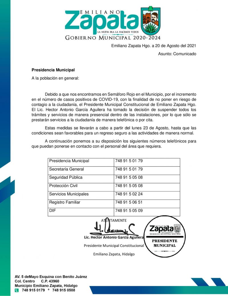 ¡Comunicado!