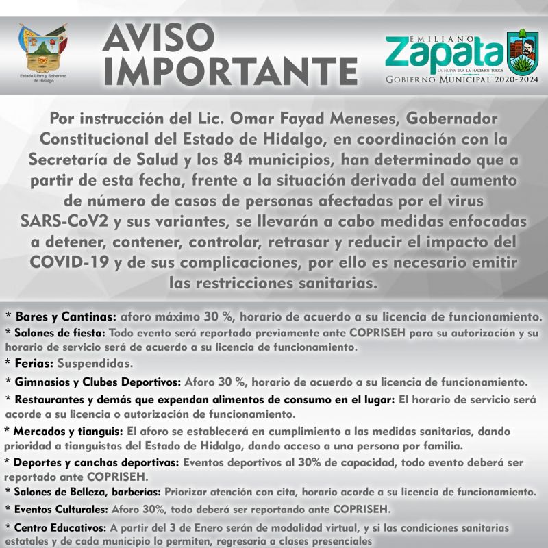 AVISO IMPORTANTE