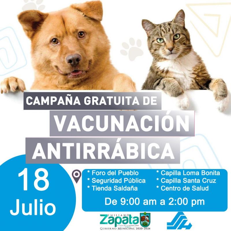 Campaña gratuita de Vacunación Antirrábica