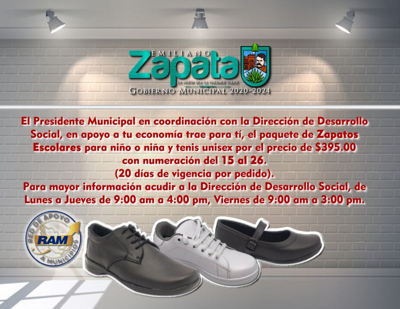 Paquete de Zapatos Escolares para niño o niña y tenis unisex